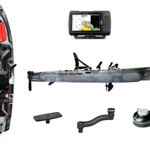 BIG MAMA KAYAK A PEDALI TRIKEN 380 + GARMIN STRIKER VIVID 7CV ECOSCANDAGLIO + TRASDUTTORE + kit braccetto display